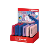 Textmarker NatureCOLORS, 70/30-3-2, Set 30 St./Pack im Display, farbig sortiert (ultramarinblau/burgunderrot/grauviolett/rouge),