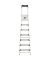 Haushaltsleiter 8040-707 L80 ComfortLine, 1x 7 Stufen, silber, Aluminium