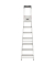 Haushaltsleiter 8160-707 L60 StandardLine, 1x 7 Stufen, silber, Aluminium