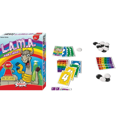 Kartenspiel 019070 "L.A.M.A." f&uuml;r 2-6 Spieler Kartonbox