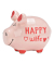 Spardose Schwein (klein) 10044516 , "Schriftzug Happy Life"