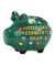 Spardose Schwein (klein) 10044520 , "Weihnachtskugeln/Schriftzug Unter dem Weihnachtsbaum"