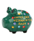 Spardose Schwein (klein) 10044520 , "Weihnachtskugeln/Schriftzug Unter dem Weihnachtsbaum"