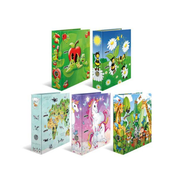 10 Stück Herma Ordner Kindergarten-Tiere, A4, 70mm, sortiert HERMA 19271 4008705192712 Herma
