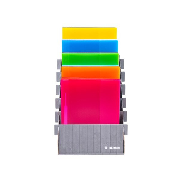 45 Stück Herma Schnellhefter Transluzent - PP Serie 20133, A4, bunt, Kunststoff, 80g, Vorderdeckel bunt- transluzent 4008705201339 Herma 45 Stück