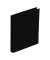 Ringbuch Basic Colours 20405-01, A5 4 Ringe 25mm Ring-&Oslash; Karton, PP-kaschiert schwarz