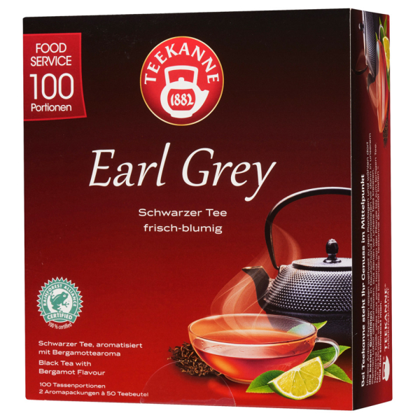 Teekanne Schwarztee Organic 4009300070269, Earl Grey, in Beuteln 4009300070269 Teekanne 100 Beutel
