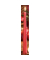 Kerzen 203039.001 ohne rot 250x25mm (Hx&Oslash;) ca. 8 Stunden Brenndauer