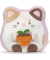 Pl&uuml;schkissen Katze Angy mit Blumentopf