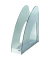 Stehsammler TWIN 1611-69, A4/C4, grau-transparent, Kunststoff, 76mm