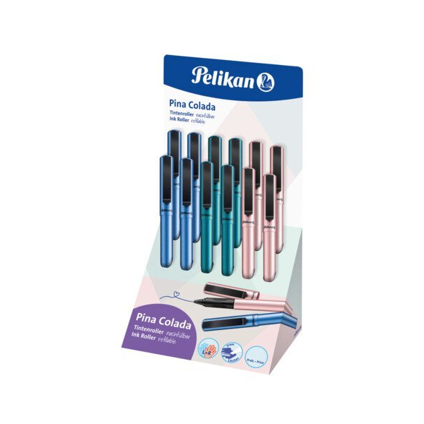 12 Stück Pelikan Display Tintenroller Pina Colada, 0,7mm, sortiert PELIKAN 300007877 4012700605504 Pelikan