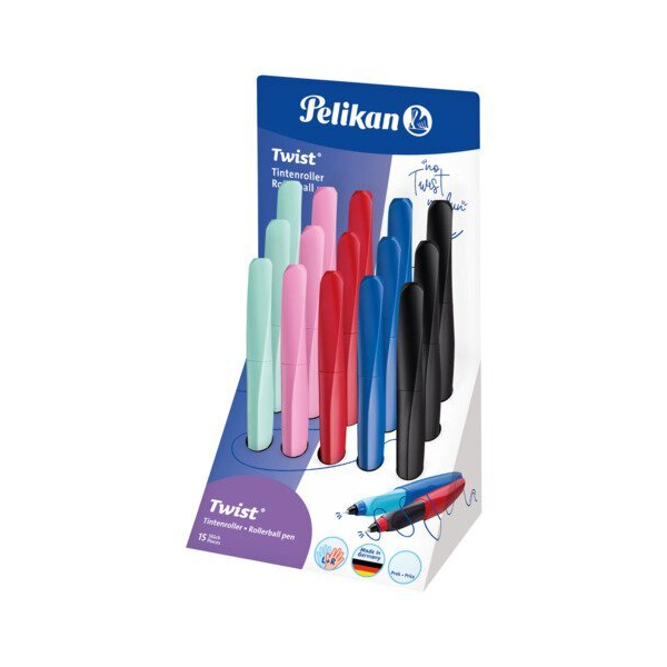 15 Stück Pelikan Display Tintenroller Twist&reg, M, sortiert PELIKAN 300007880 4012700605559 Pelikan