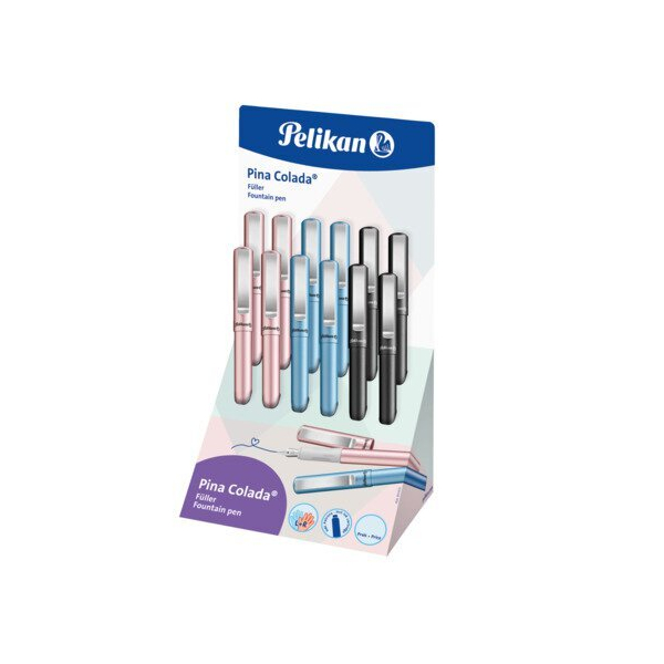 12 Stück Pelikan Display Füllhalter Pina Colada M, farbig sortiert PELIKAN 300007898 4012700606105 Pelikan