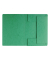 Eckspannmappe 24007-03, A4 gr&uuml;n Karton 335g, f&uuml;r ca. 150 Blatt  (80 g/m&sup2;), mit 3 Einschlagklappen
