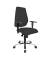 B&uuml;rostuhl Sitness 30, schwarz / silber, mit Armlehnen, bis 110kg, ohne Kopfst&uuml;tze