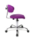 Hocker ST290T33H Sitness 40, lila, mit Rollen, h&ouml;henverstellbar, bis 110kg
