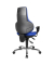 B&uuml;rostuhl Ergo Point SY Deluxe, blau / silber, mit Armlehnen, bis 110kg, ohne Kopfst&uuml;tze