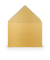 Designbriefumschlag Paperado 16400575, C6, nassklebend, 100g, gold