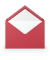 Designbriefumschlag Paperado 16401136, C5, nassklebend, 100g, rot matt