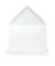 Designbriefumschlag Paperado 16400509, C6, nassklebend, 100g, wei&szlig;