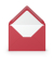 Designbriefumschlag Paperado 16400536, C6, nassklebend, 100g, rot matt