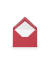 Designbriefumschlag Paperado 16400736, C7, nassklebend, 100g, rot