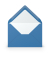 Designbriefumschlag Paperado 16400596, C6, nassklebend, 100g, stahblau gerippt