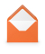 Designbriefumschlag Paperado 16400521, C6, nassklebend, 100g, orange