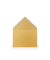 Designbriefumschlag Paperado 16400775, C7, nassklebend, 100g, gold