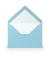 Designbriefumschlag Paperado 164020124, B6, nassklebend, 100g, aqua gerippt