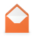 Designbriefumschlag Paperado 16402021, B6, nassklebend, 100g, orange