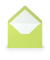 Designbriefumschlag Paperado 16402022, B6, nassklebend, 100g, maigr&uuml;n gerippt