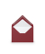 Designbriefumschlag Paperado 16400772, C7, nassklebend, 100g, rosso