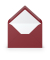 Designbriefumschlag Paperado 16402072, B6, nassklebend, 100g, rosso