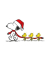 Weihnachtsservietten 1113-26552 / Snoopy, 3-lagig, 33x33cm