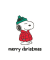 Weihnachtsservietten 1113-26556, mehrfarbig / Snoopy, 3-lagig, 33x33cm