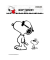 Sticker Snoopy wei&szlig;sw Snoopy gro&szlig;