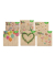 Motivservietten BY NATURE 1180-26005/PBS / 6 verschiedene, 3-lagig, 33x33cm