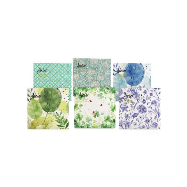 24 Stück Braun und Company Motivservietten 1180-26004/PBS, farbig sortiert / Fresh Breeze, 3-lagig, 33x33cm 4014995847058 Braun und Company