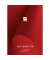 Briefblock 840100 Meisterb&uuml;tten, ohne, Lineatur 20 / blanko, A4, 80g, rot, 50 Blatt
