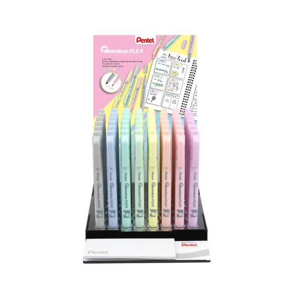 48 Stück Pentel Textmarker SLW11P-4E,  4016284345801 Pentel