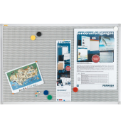 Textiltafel X-tra!Line Pin &acute;n&acute; Mag, mit Metallgitter, 1200 x 900 mm, grau FRANKEN PM3603