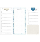Notizblock 99-6233, sortiert, 8x18cm, 60 Blatt