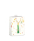 Geschenktasche 7549-2403-M, Kommunion, mit Tragekordel / Geschenkanh&auml;nger, Kerze / Blumen, 18cm x 23cm