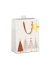 Geschenktasche 7522-2505-L, Weihnachten, mit Trageband / Geschenkanh&auml;nger, B&auml;ume / Sterne, 32cm x 26cm
