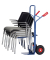 Transportkarre f&uuml;r St&uuml;hle B1335L tragf&auml;hig bis 300kg blau 32x25cm Stahl