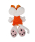 Pl&uuml;schfigur Diddlina m.Kleid orange