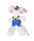 Pl&uuml;schfigur m.Latzhose blau DIDDL 23523 30cm 12ST