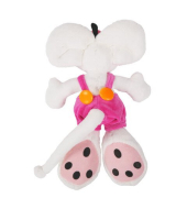 Pl&uuml;schfigur m.Latzhose rosa DIDDL 23524 30cm 12ST