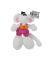 Pl&uuml;schfigur mit rosafarbener Latzhose  20cm 12 St&uuml;ck